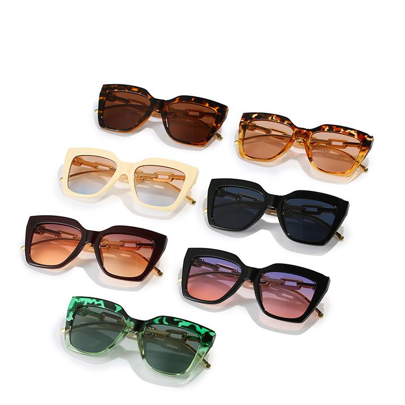 Square Sunglasses, Personalized Large Frame Square Chain Glasses, Sunglasses For Women
