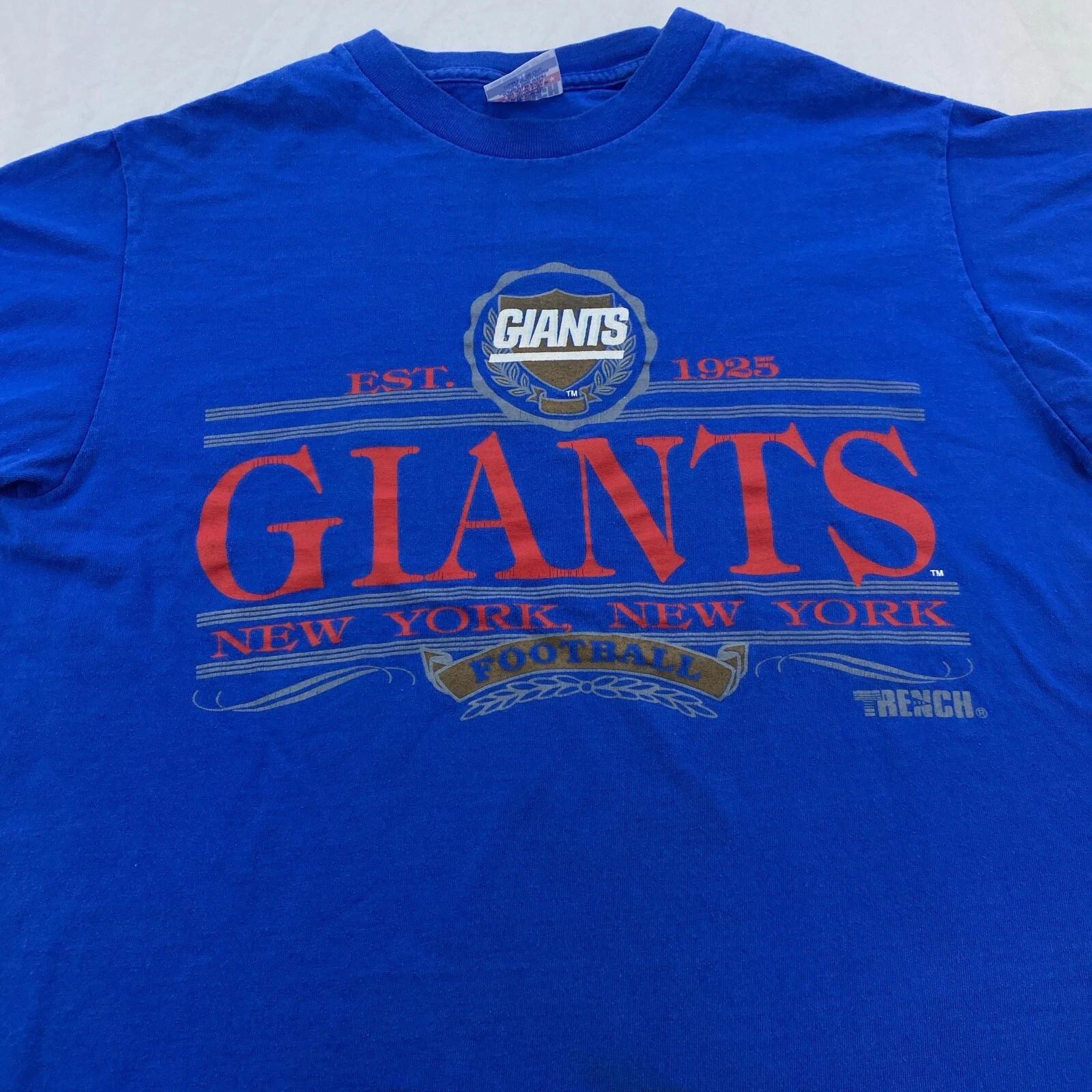 vintage 90s NEW YORK GIANTS T-Shirt MEDIUM football NFL soft XL