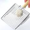 Cat Litter Shovel  Wood Handle Metal Scooper with Hook Portable Stainless Steel Sifting Kitten Toilet Cleaning Tool Pet Products