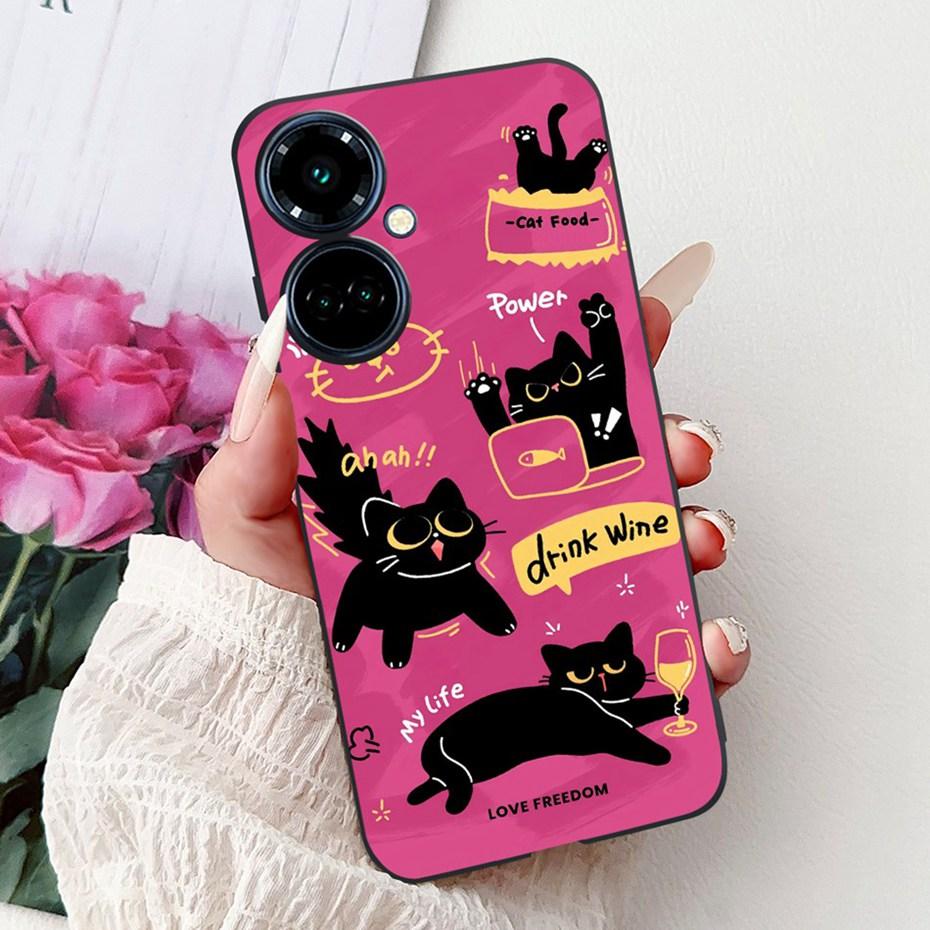 New Design Phone Case For Tecno Camon 19 Pro 5G 4G Camon19 Black Silicone Soft Cover For Tecno Camon 19 19Pro 4G Cases Bumpers