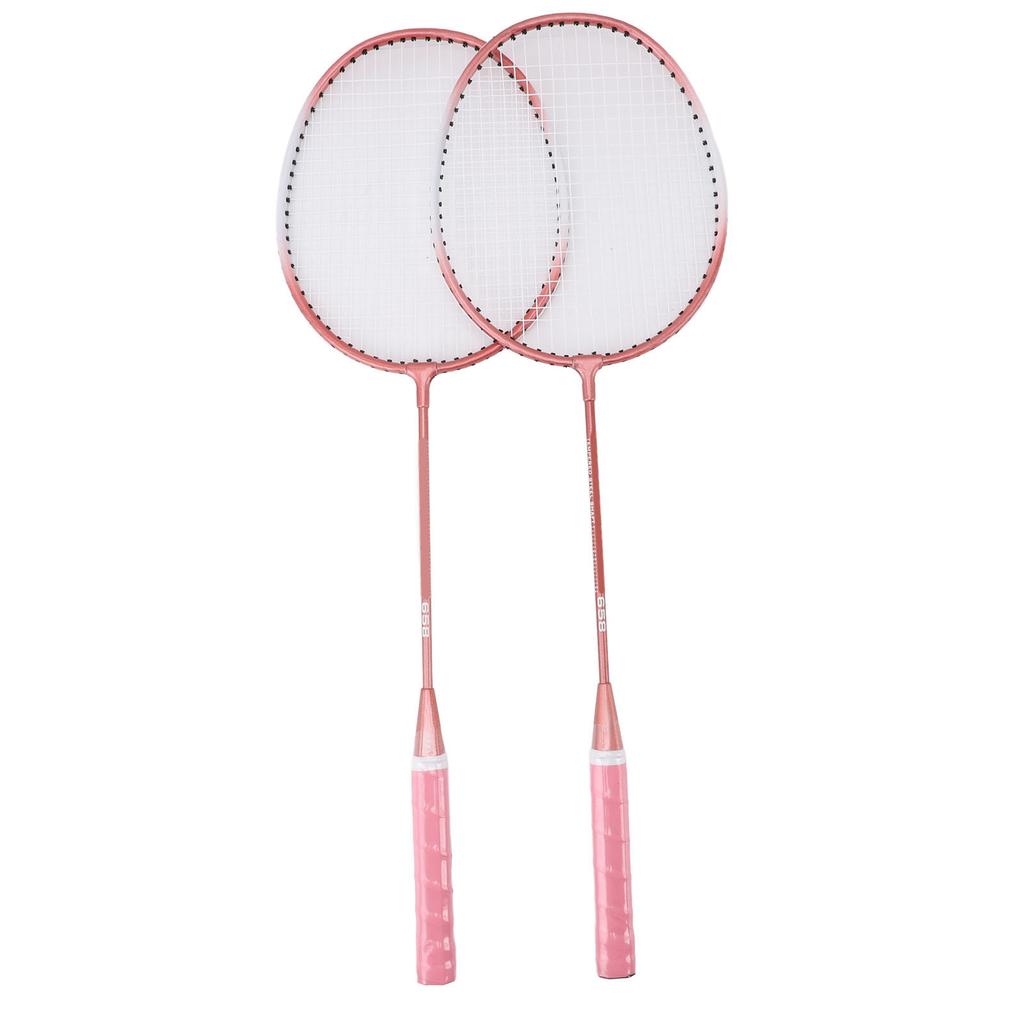 Badminton Set Iron Alloy Incrsed Ar Shock Absorption Lightweight Badminton Racket Set for Beginner Children Adults
