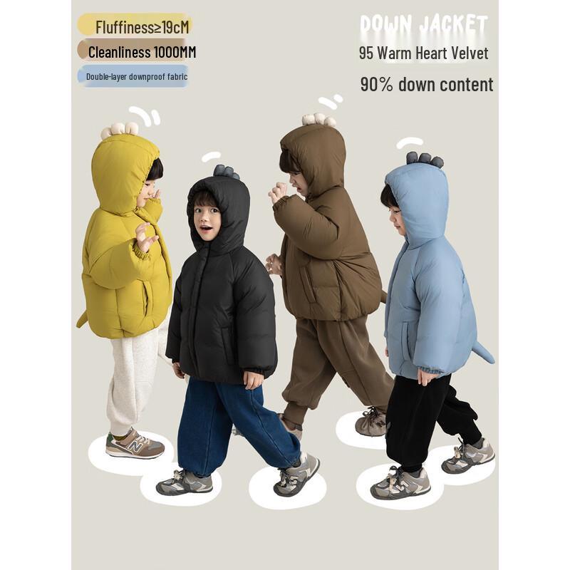 Boys' Hooded Thick Winter Puffer Down Jacket