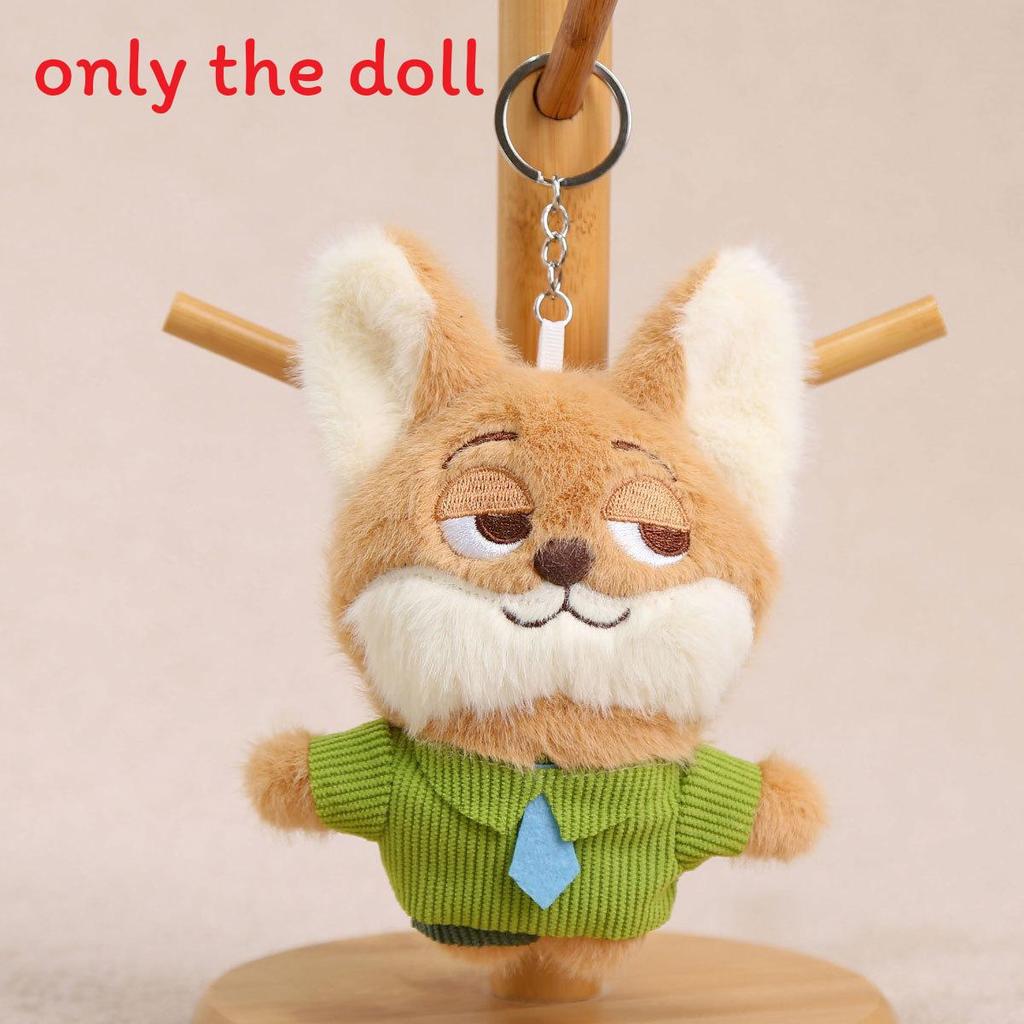 Nick Zootopia Cartoon And Judy Plush Keychain For Girls Backpack Decoration