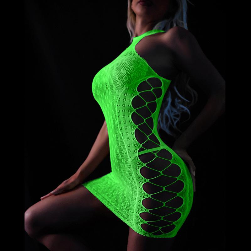 Sexy Lingerie Luminous Sexy Hip Skirt Hollow