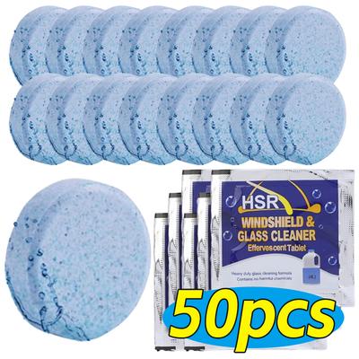 Scheibenwaschtabletten Konzentriert Brausetabletten Auto-Pflege-Essentials Autowaschtabletten für die schnelle Reinigung Insekten- und Schmutzentferner