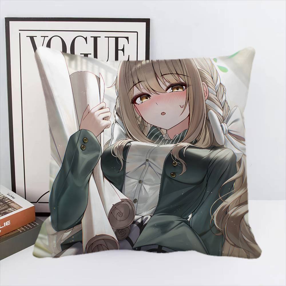 Sakurai Miyo Blue Archive Game Pillow Case Square Pillow Bedroom Sofa Leisure Comfort Cushion Car Home Decoration