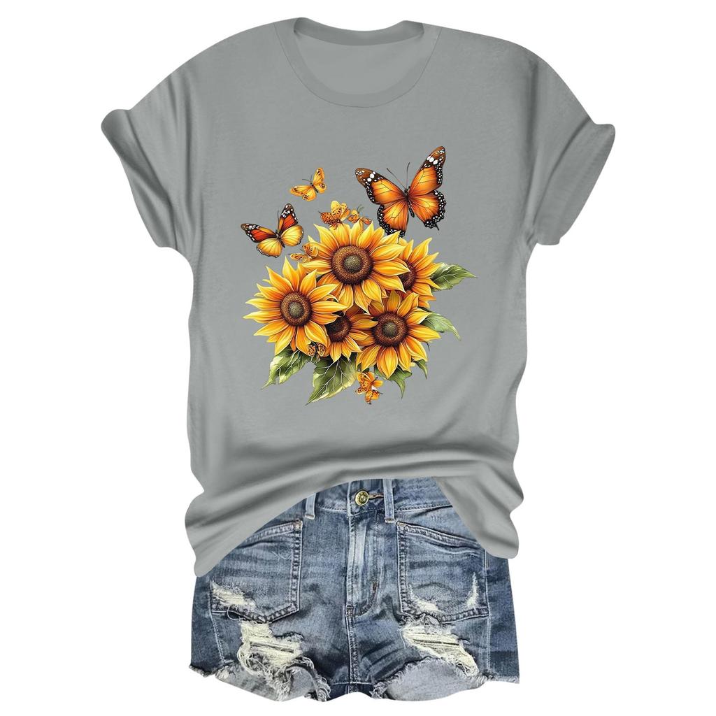 Lässiges, tägliches T-Shirt mit Rundhalsausschnitt und Aufdruck für Kinder, kurzärmelig, Buchstaben-Oberteil