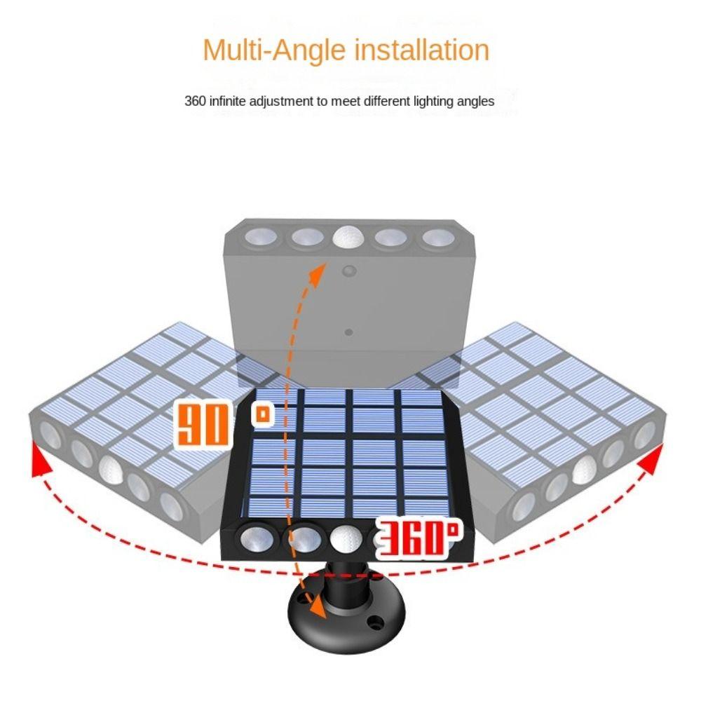 Easy To Install Motion Sensor Street Lamp 3Modes Solar Wall Lamp LED Solar Light Outdoor Spotlight