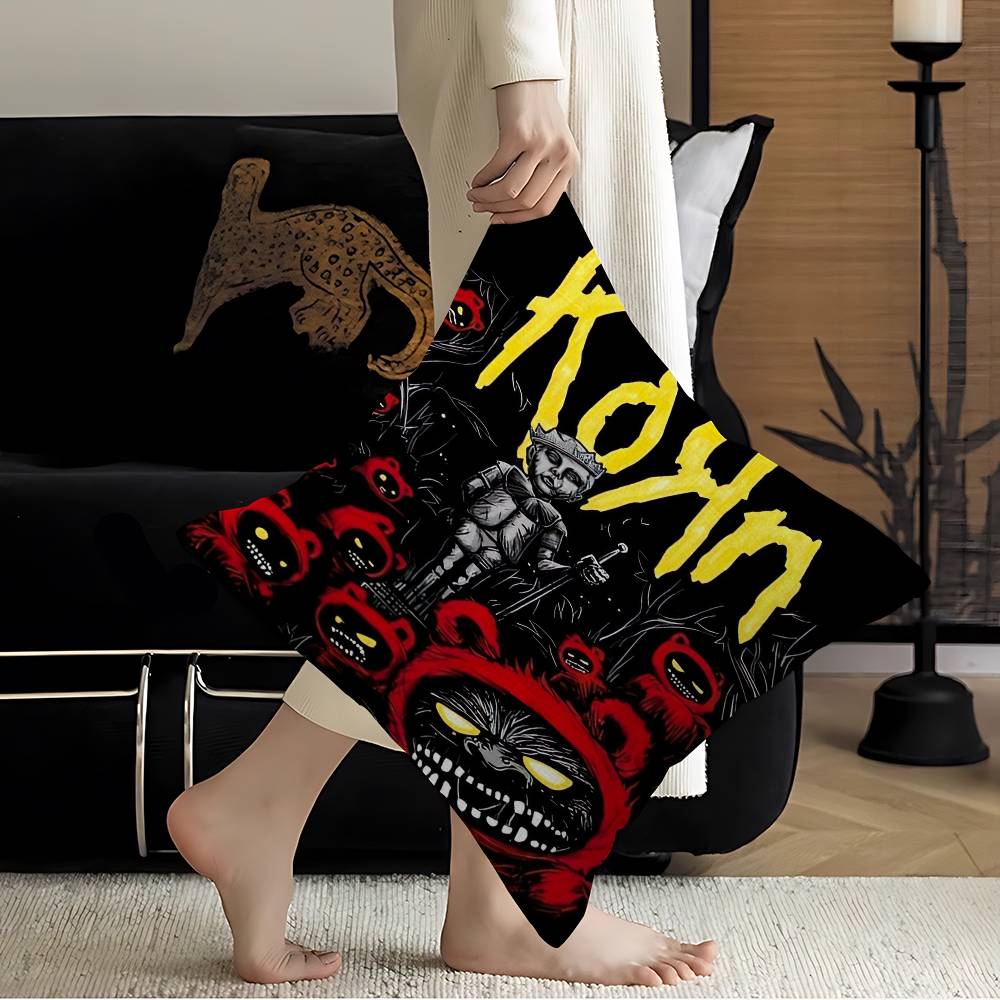 K-korn-Rock Band Cushion Cover Decorative Pillow Sofa Home Decor case pillow cases