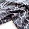 Fashion Leopard Print Temperament Scarf Women's Simple Border Silk Scarf Large Version Square Scarf 91cm Sun Protection Shawl Travel Decoration New