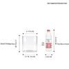 Large Transparent Anti-Drop Flower Vase for Lucky Bamboo - Plastic Imitation Glass Hydroponic Container