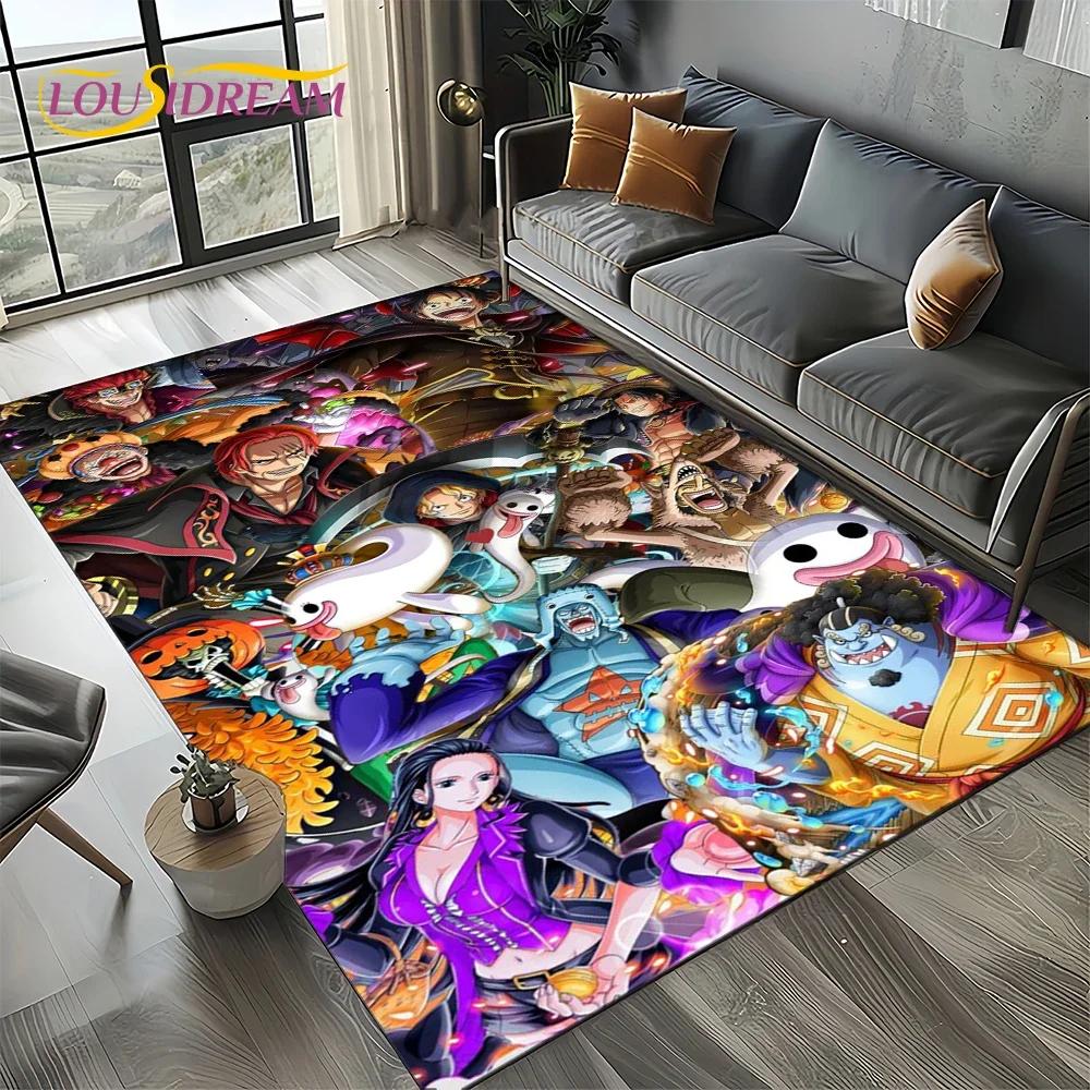 3D One PIECE-E Japan Anime Cartoon Carpet Rug for Living Room Bedroom Home Sofa Decoration,Kids Play Area Rug Non-slip Floor Mat