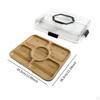 Charcuterie Board ,Appetizer Serving Tray ,Platter ,Portable with Clear Lid Pizza Cheese