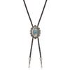 Adjustable Bolo Tie Popular Western Cowboy Teens Men Women Dance Necktie Punk Shirt Alloy Turquoise Buckle Pendant