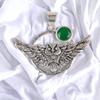 Natural Gemstone 925 Solid Silver Designer Jewelry Pendant 1.48" Christmas Gift CP-17