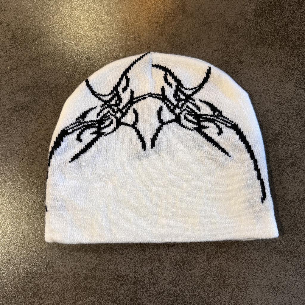 Skull Style Street Letter Beanie With No Brim For Winter And Fall Outfits Urban