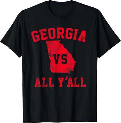 Geórgia vs Todos Vocês Humor Sulista Engraçado Camiseta Unissex S-5XL