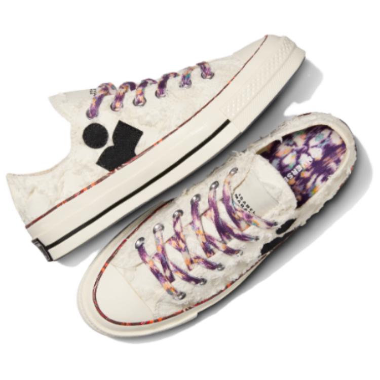 ISABEL MARANT x Converse Chuck 70 weiche und bequeme rutschfeste und verschleißfeste Low-Top-Sneaker Unisex Weiß
