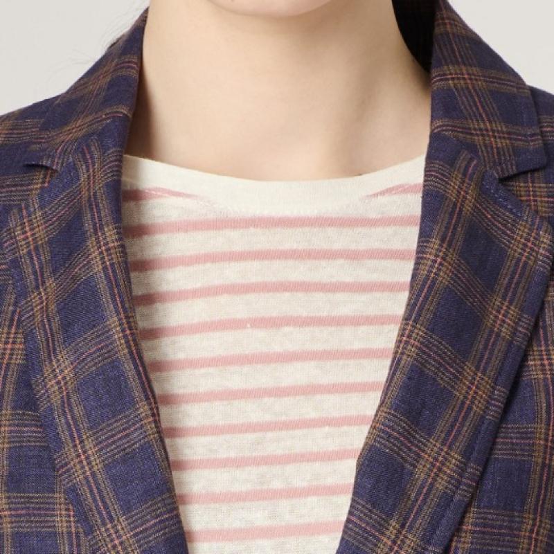 BCBG Check Single Pocket Jacket B4m3j172