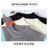 Men S Thick Half High Neck Long Sleeve Pullover Knit Sweater Korean Style