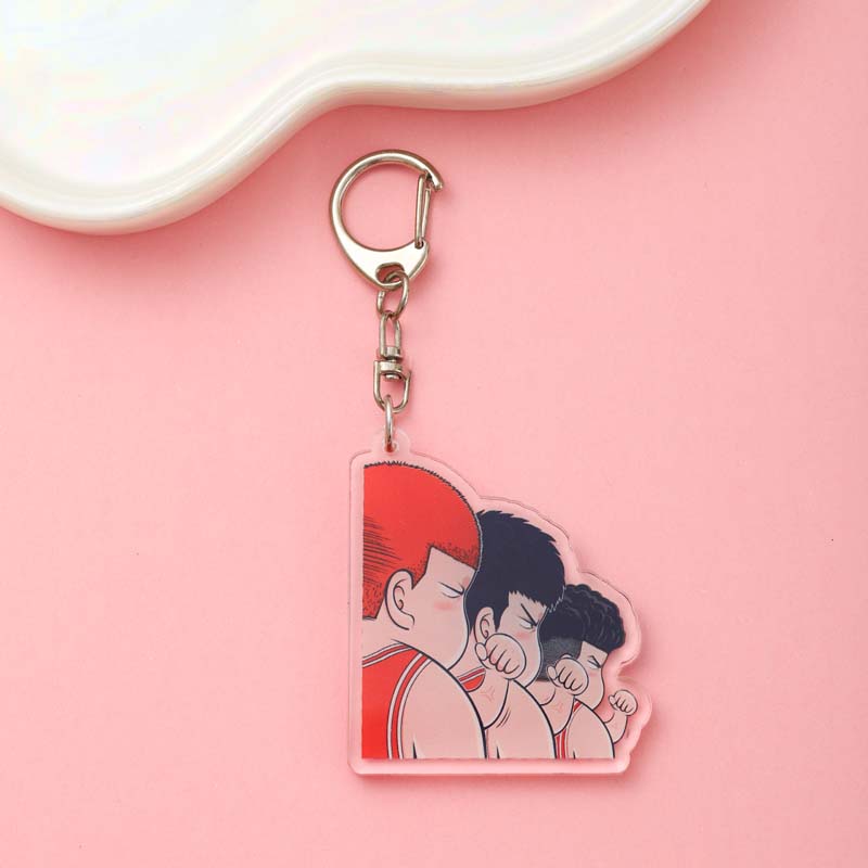 1/14Pcs Anime Figures Slam Dunk Acrylic Car Keychain Cute Backpack Pendant Funny Bag Charms Accessories Decoration Holiday Gifts 5cm