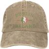 Dublin Ireland Shamrock Vintage Distressed Baseball Cap Adjustable Golf Dad Hat Casual Unisex