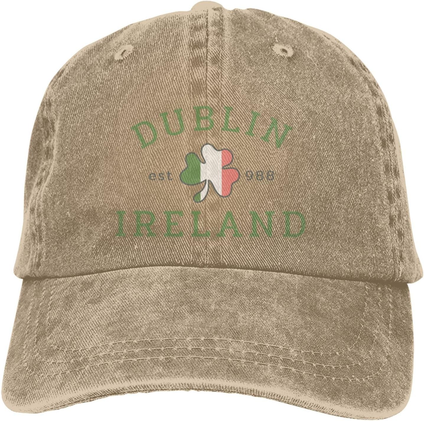 

Ireland Clovers Baseball Cap Golf Dad Hat Adjustable Original Classic Low Profile Cotton Hat Unisex Women One Size