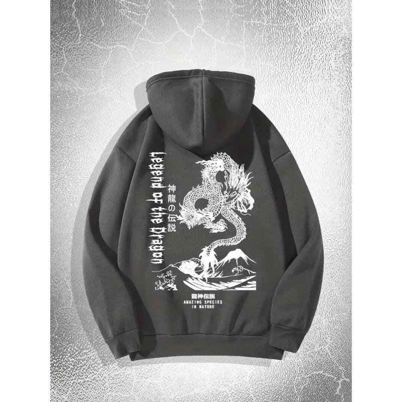 2025 Men's Hoodie Cool 3D Chinese Loong Printed Sweatshirt Men's Women's Casual Harajuku Street Clothing