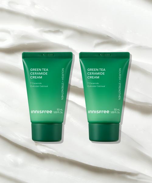 Innisfree Green Tea Ceramide Cream (Tube) 50mL 2ea FREE