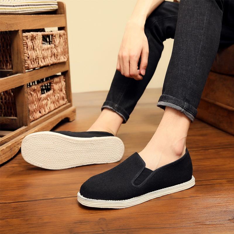  Old Beijing Cloth Shoes Men's Women Shoe Non-slip Wear-resistant Breathable Deodorant Manual Melaleuca Casual Shoes