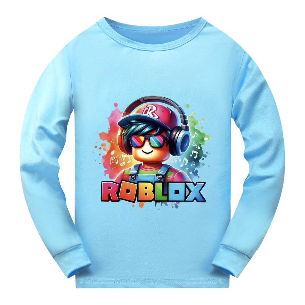5528 Kids Boys Girls Roblox Print Long Sleeves T-Shirt