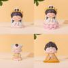 Buddhist Blessing Resin Figurine With Lotus Base For Home Decor And Giftgiving