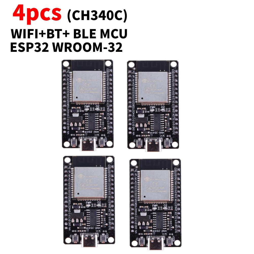 ESP32 WROOM-32 Development Board TYPE-C Micro USB WiFi+Bluetooth Ultra-Low Power Consumption SPI Flash 32Mbits Wireless Module