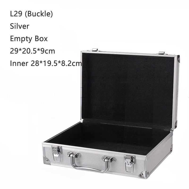 Handheld Tool Box with Lock Portable Aluminum Carry Case Password Safety Equipment Instrument Storage Travel