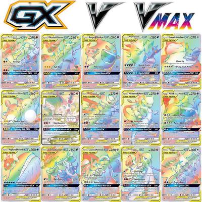 100Pcs Pokemon Cards Shining VSTAR GX EX VMAX MEGA TAG TEAM Energy Trainer Charizard Pikachu Collection Battle Card S33