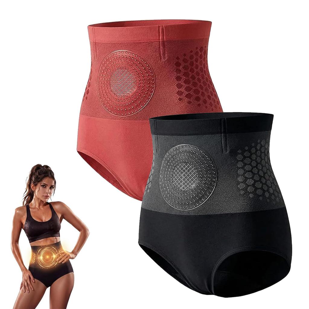 2pc High Waist Shaping Shorts Tummy Control Yoga Pants with Silicone Micro-Needle Design Seamless Compression Waist Trainer for Women