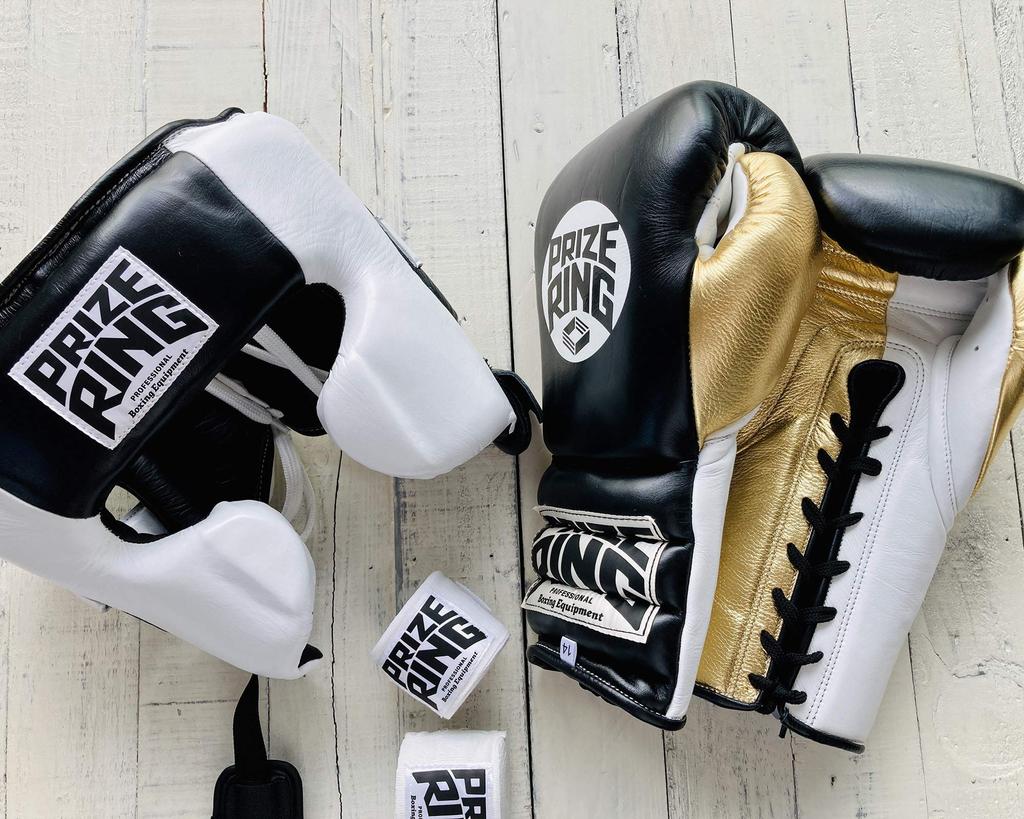 PRIZE RING Headgear "Pro-training" White/Black (L)
