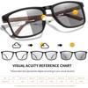 1/3 Pairs Anti Blue Light Photochromic Reading Glasses Classic Rectangular Eyeglasses for Business Professionals