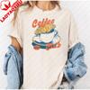 Coffee Club Vintage Unisex Tshirt Retro Coffee Lover Tee Cafe Aesthetic Shirt Y2k Espresso Graphic Top Trendy Foodie Gift Idea