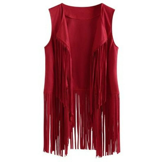 2024 European & American Spring/Summer Women's Slim Tassel Vest Tank Top