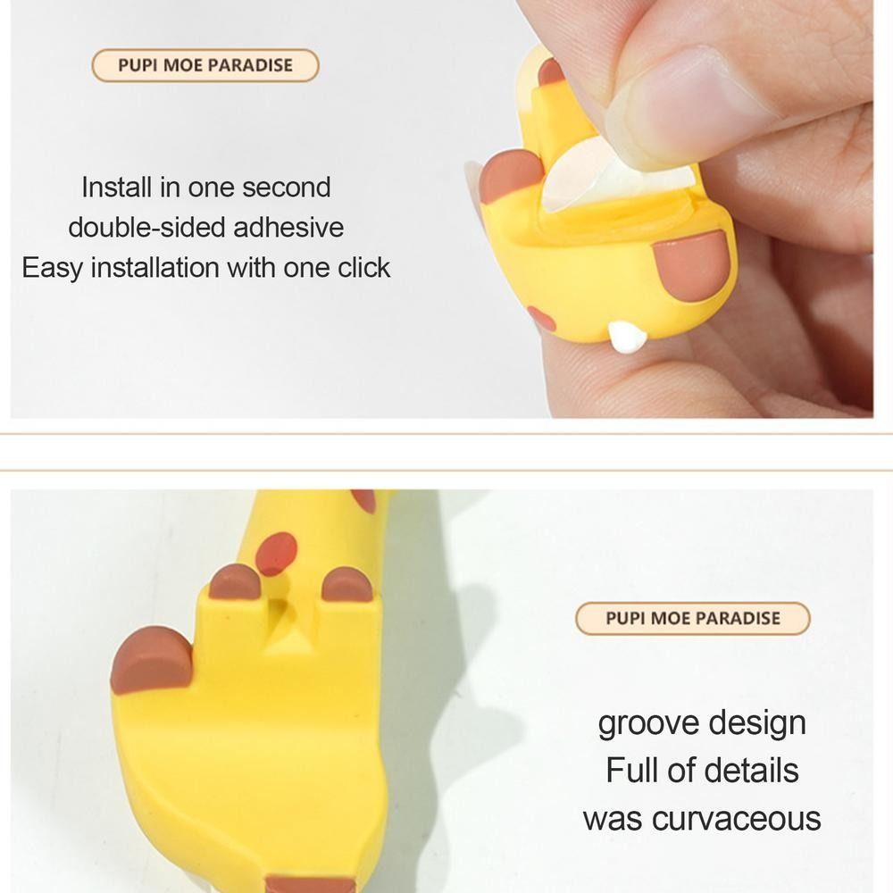 Mini Dolls Computer Monitor Decor 3D Desk Toy Giraffe Ornament Model  Auto Interior