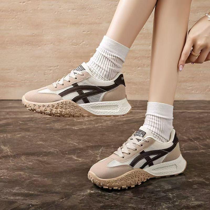 New women's autumn platform casual sneakers heightened soft sole versatile women