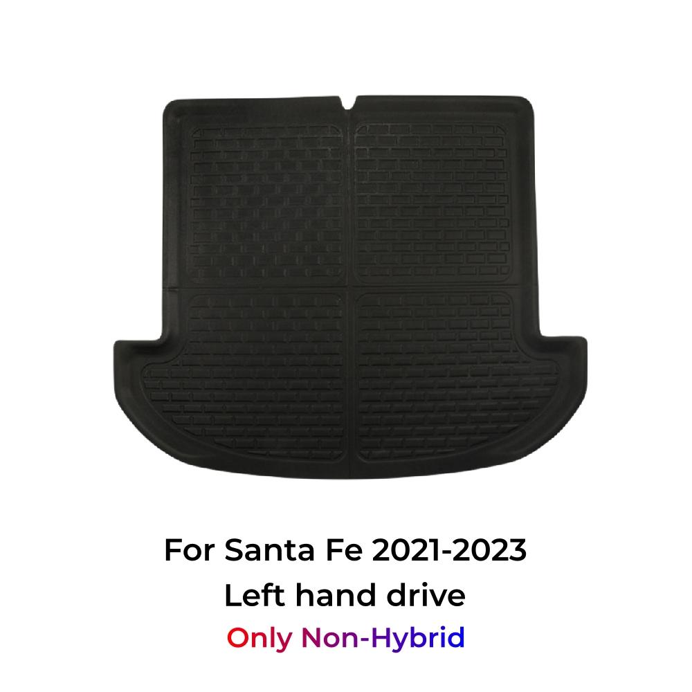 

Для Hyundai Santa Fe Коврики 2025 2025 2025(Только негибридные) Всепогодный 3-слойный напольный коврик XPE Cargo Liner LHD