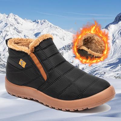 Pánské boty Nazouvací zimní boty pro ženy Vodotěsné kotníkové boty Zimní boty Dámské Snow Botines Black Botas Femininas 46