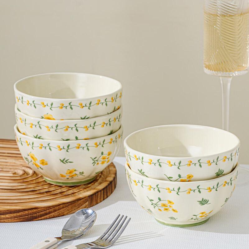Yuzhuxun Ceramic Rice Noodle Bowl Set