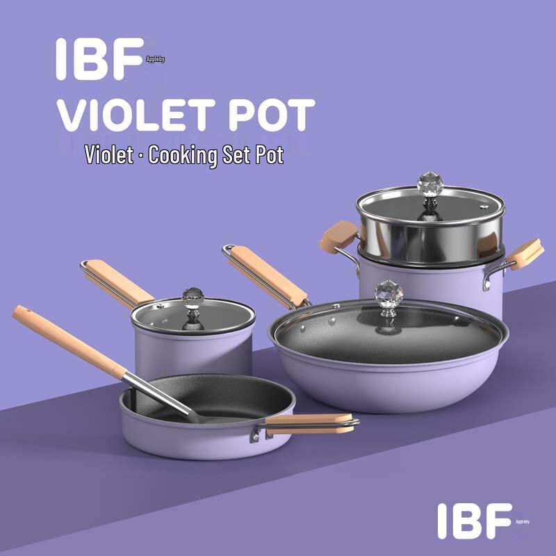 Aibofei Violet 6-Piece Cookware Set