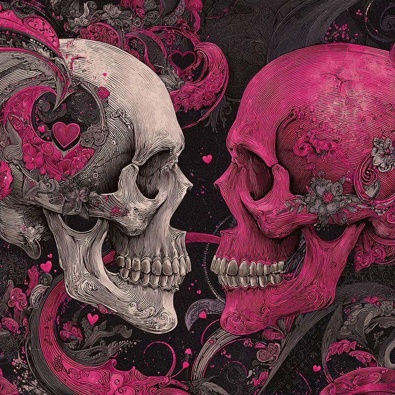 Full Drill Square Diamond Painting Pink skull 5D DIY Diamond Art Mosaic Cross Stitch Halloween Handicraft H