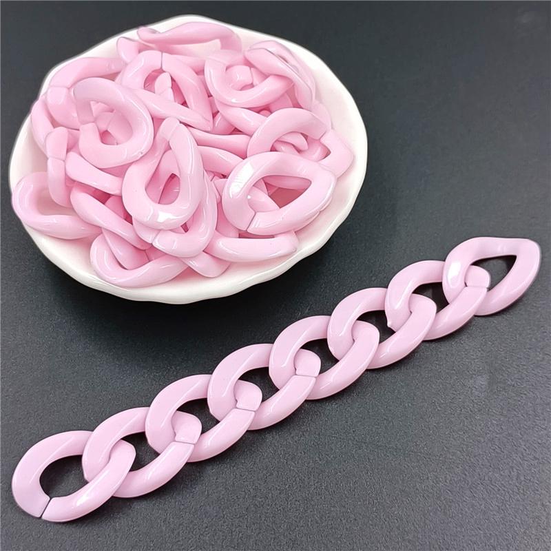 

Товары для домашней вечеринки Подвеска-брелок Твист-цепочка 10 шт. 17*24 мм Изготовление ювелирных изделий DIY Фурнитура Оптовая продажа Свободные бусины Ожерелье Браслет розовый