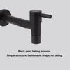 G1/2 Wall Mounted Cold Water Tap 304 Stainless Steel Single Handle Cold Faucet Bathroom Garden Faucet Tap Black For Mop Pool