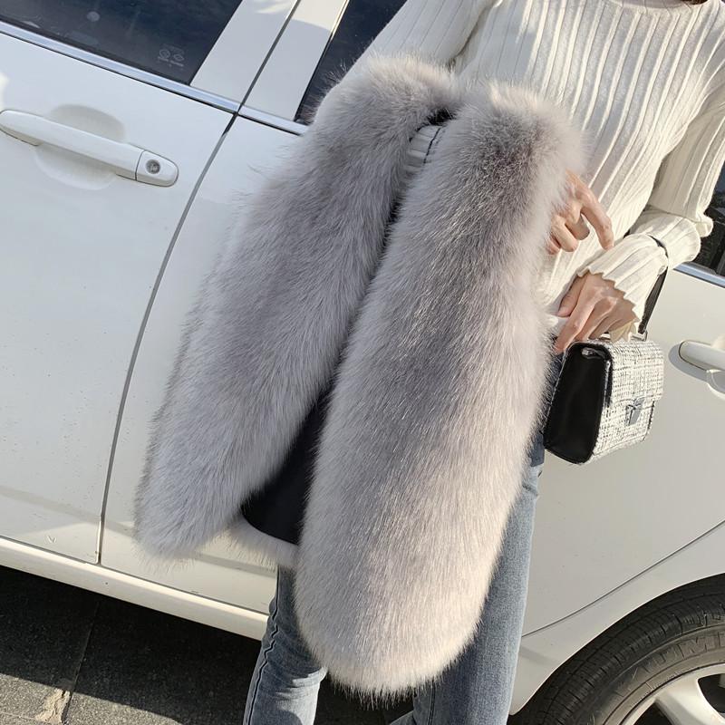 Autumn and Winter Fur Vest Women's Short Fox Hair Fake Hair Artificial Hair Vest Jacket